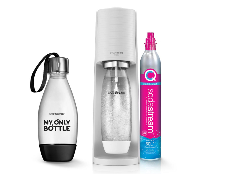 SodaStream TERRA WHITE + BUTELKA MOB BLACK